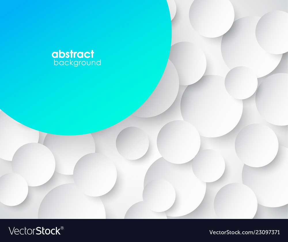 Abstract 3d circle background with shadow