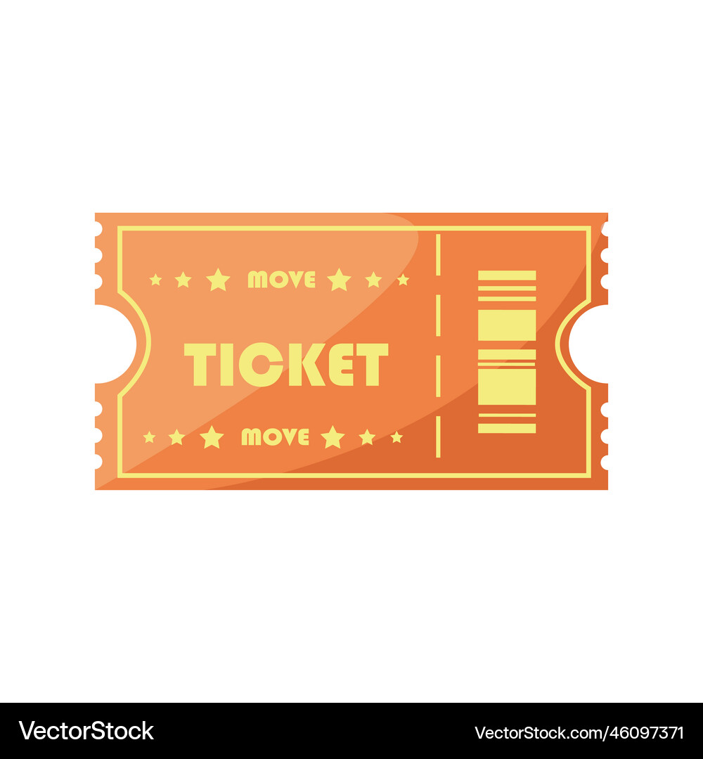 Cinema ticket Royalty Free Vector Image - VectorStock