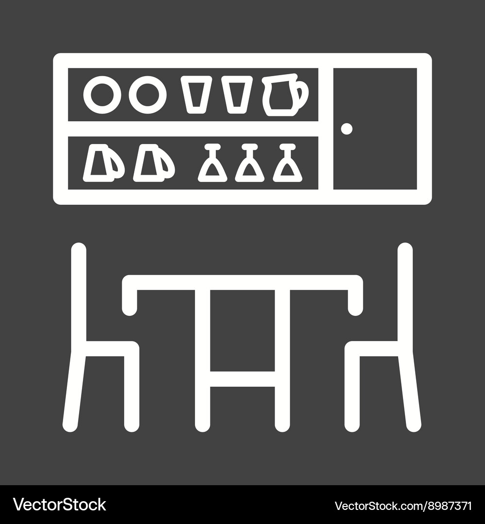 Dining room Royalty Free Vector Image - VectorStock