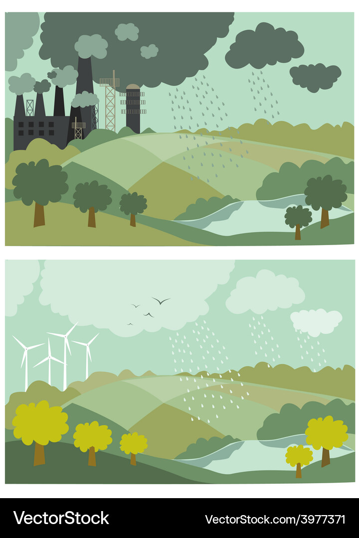 Ecology concept Royalty Free Vector Image - VectorStock