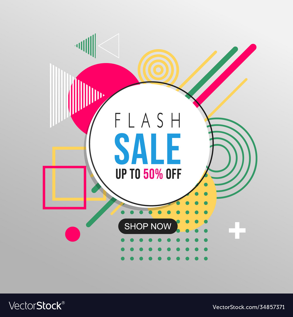 Flash sale abstract geometric