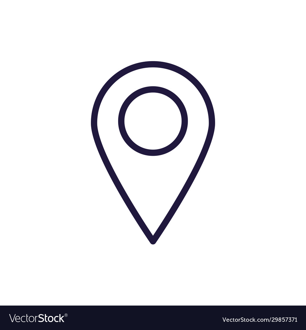 Isolated gps mark line style icon design