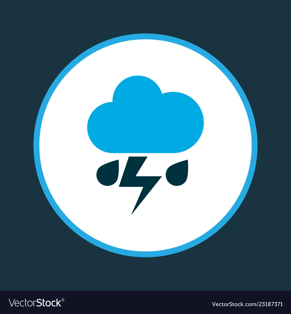 Lightning icon colored symbol premium quality