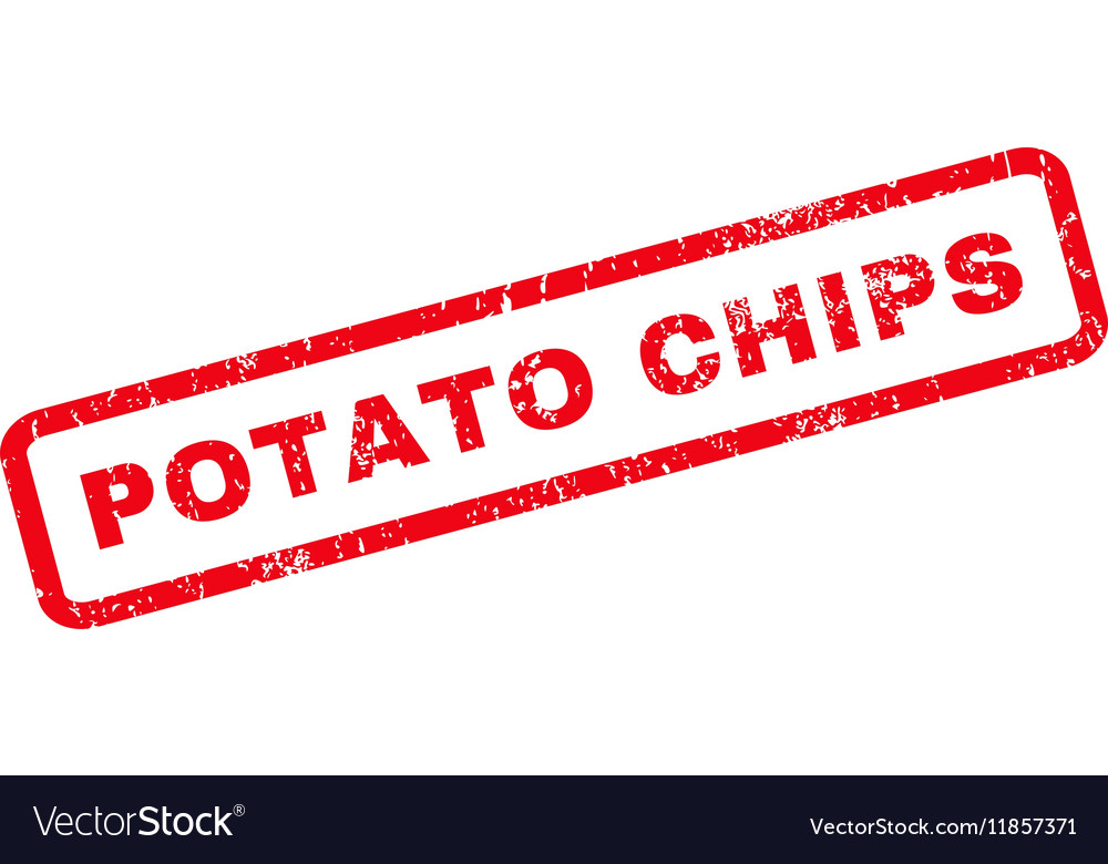 Potato chips rubber stamp