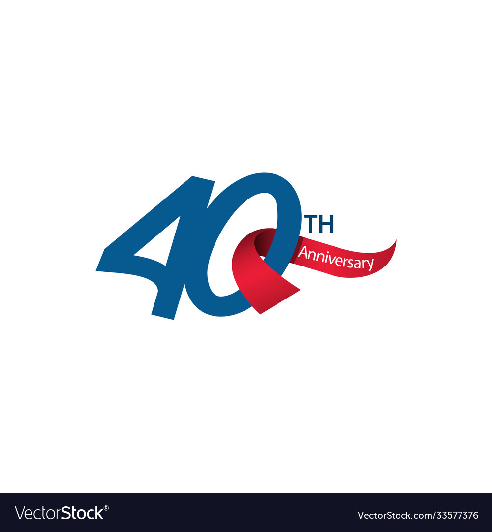 40 th anniversary template design