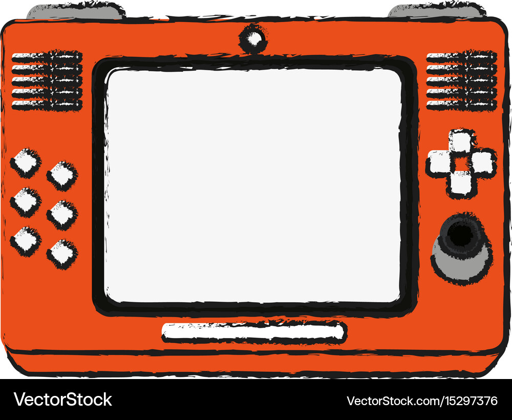 Arcade screen with buttons and joystick videogames