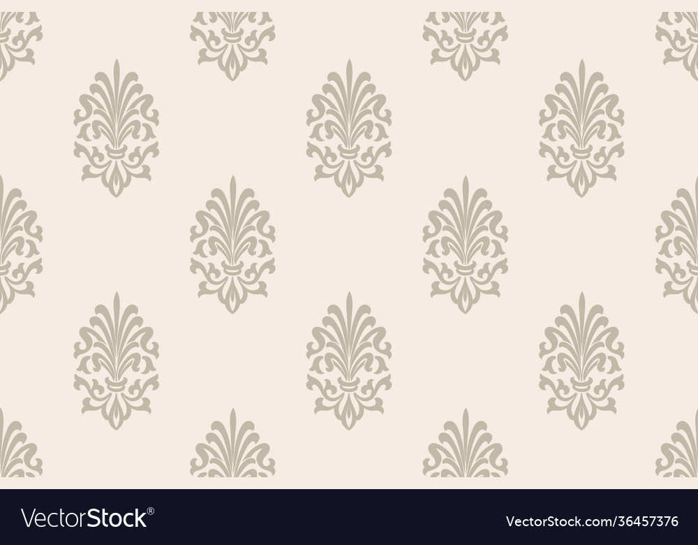 Damask seamless pattern element classical vector image Damask seamless pattern element classical