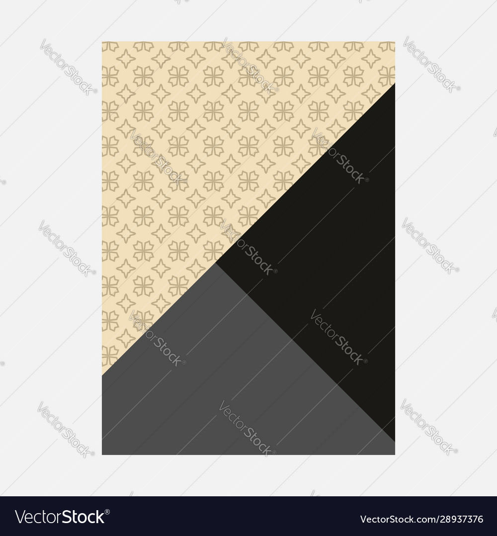 Elegant cover page with pattern background