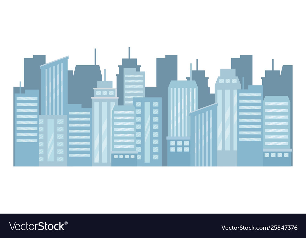 Isolated city design Royalty Free Vector Image