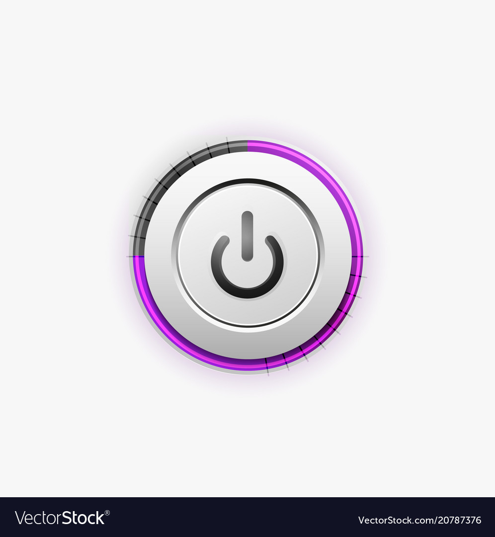 Power Button Technologie Logo Digital Art Techno