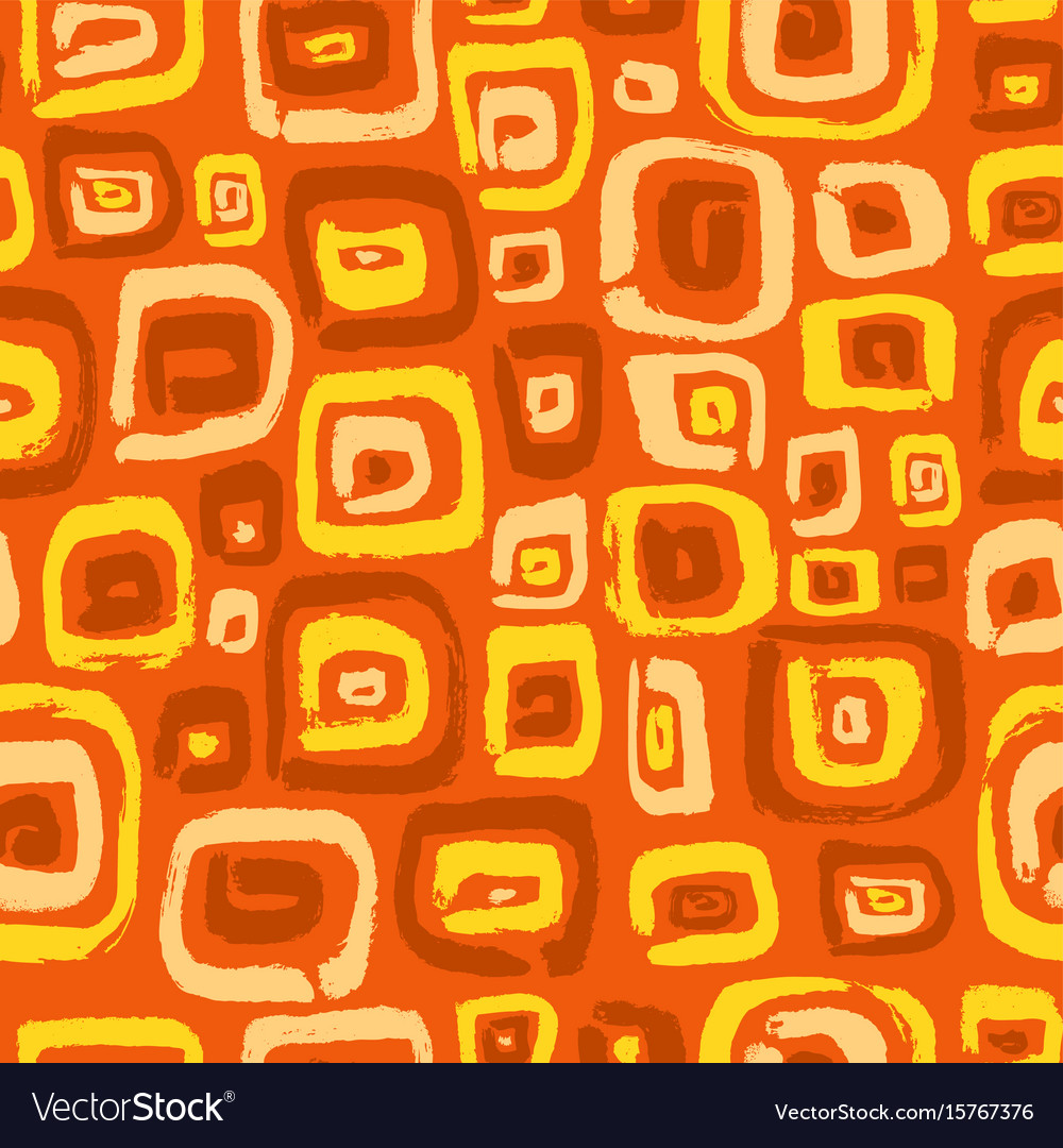 Seamless pattern with abstract square elements