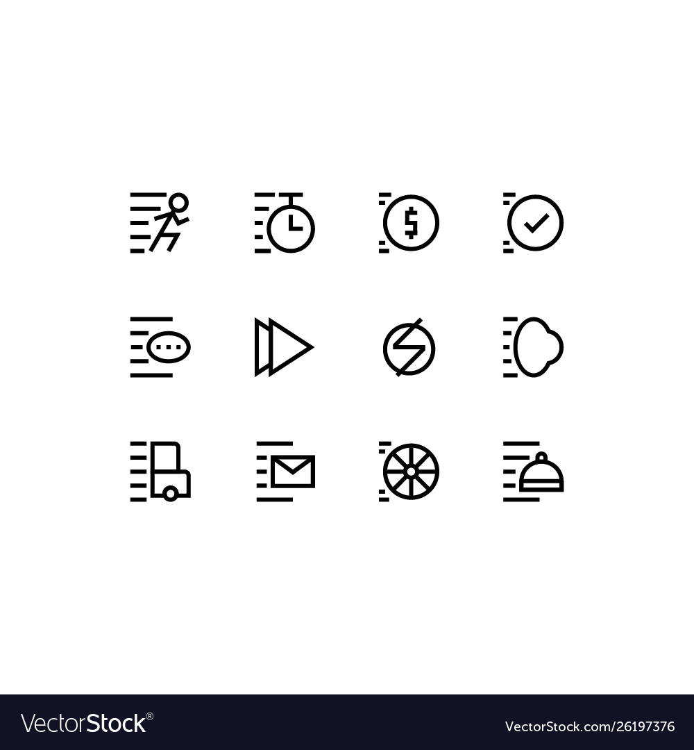 Set faster speed run icon