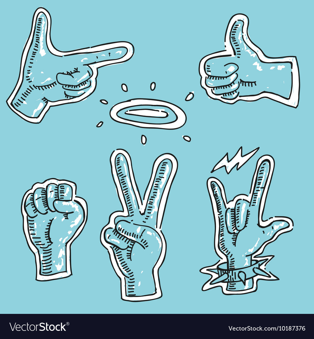 Set symbol hand gesture