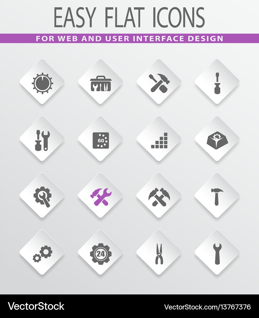 Setting icons set Royalty Free Vector Image - VectorStock