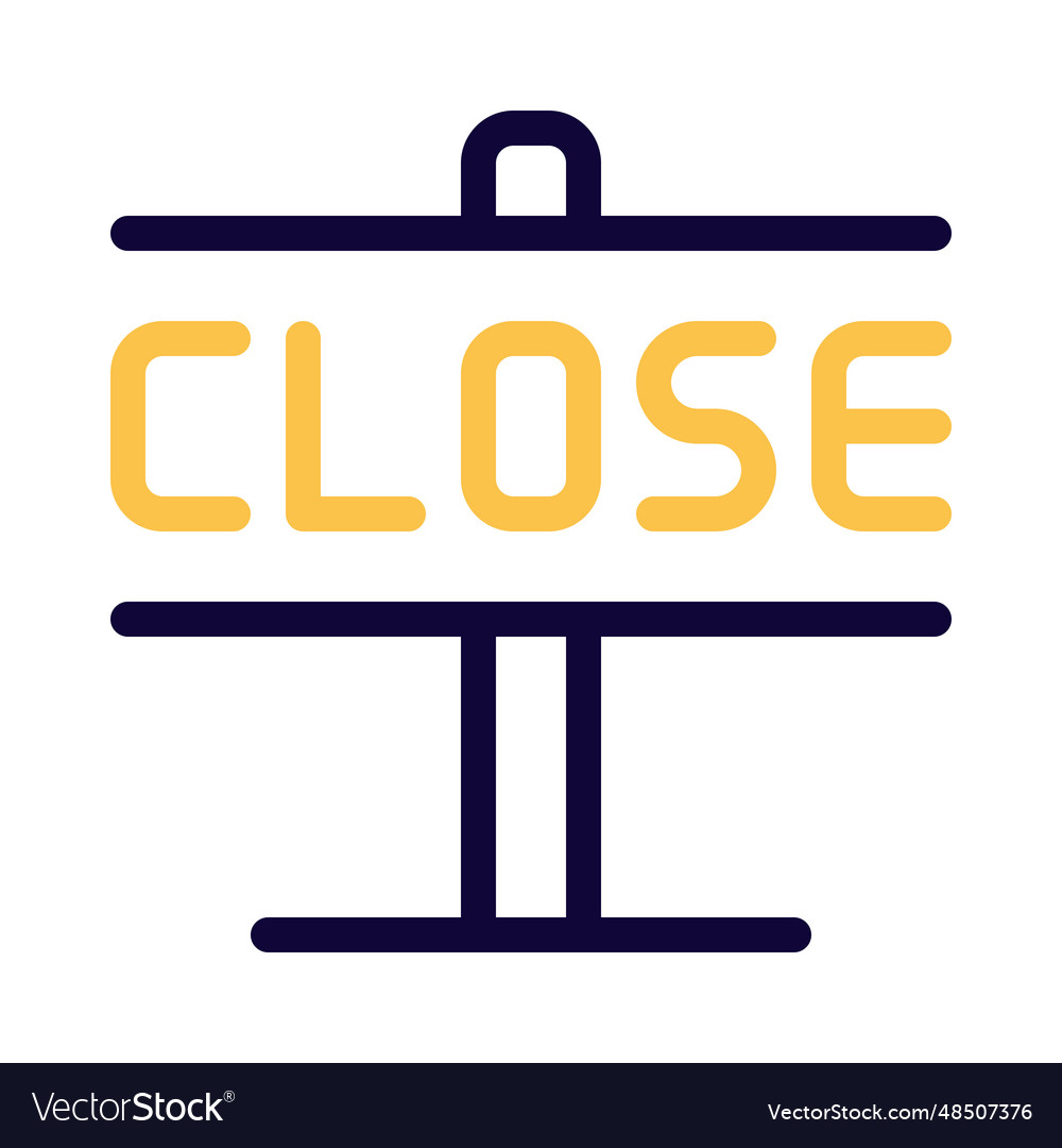 Shop Closing Sign Board Suggesting No Service Vector Image shop-closing-sign-board-suggesting-no-service-vector-image