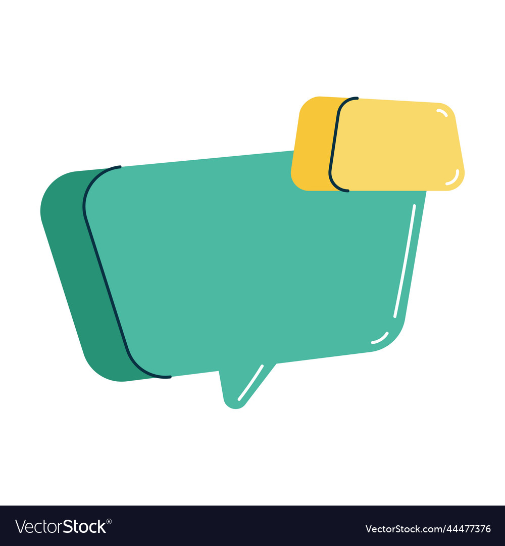 Speech bubble message