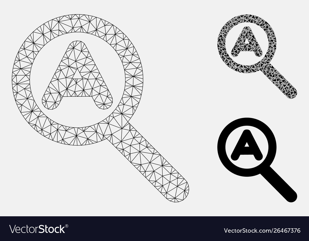 Zoom auto scale mesh network model vector image Zoom auto scale mesh network model