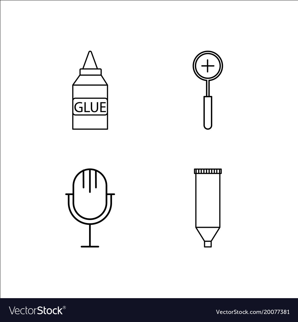 Design and studio simple linear icon setsimple