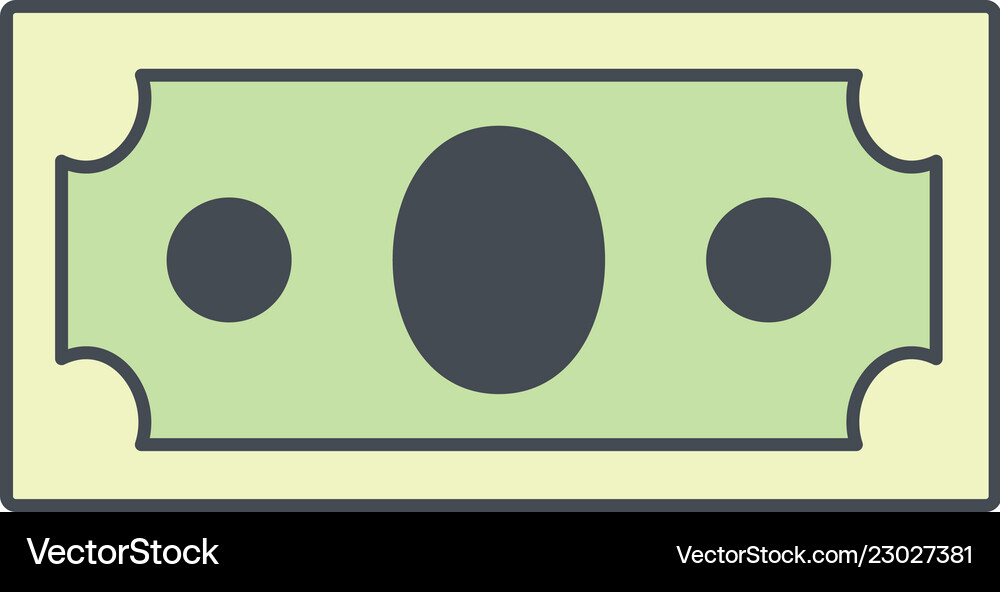 Dollar icon Royalty Free Vector Image - VectorStock