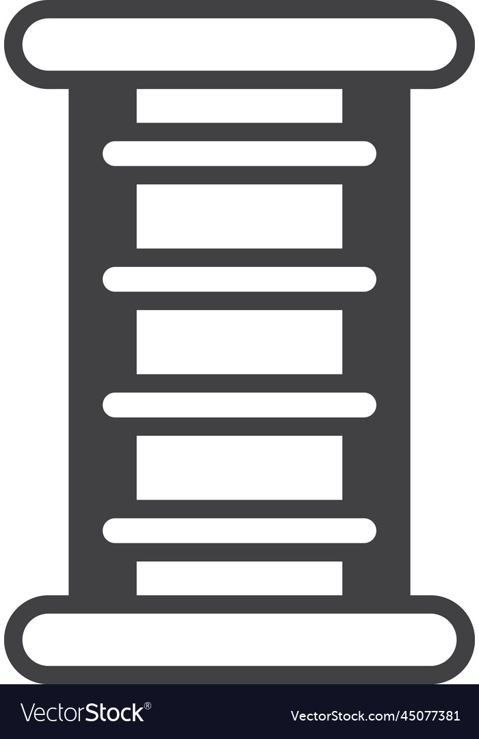 Fixed ladder in minimal style Vector Image Fixed ladder in minimal style