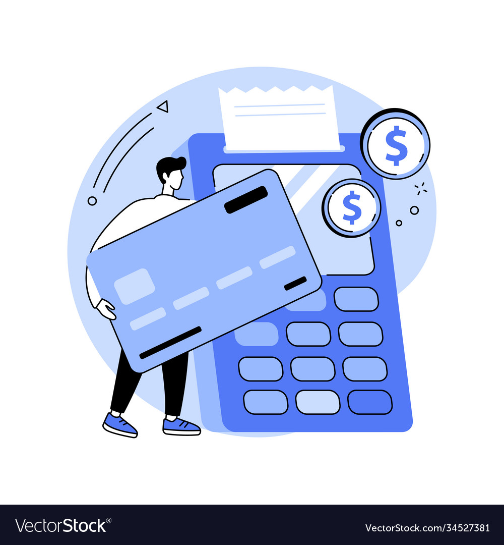 Payment processing abstract concept Royalty Free Vector
