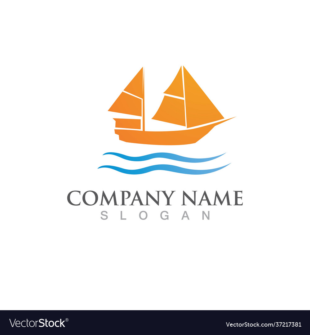 Sailboat logo and symbol image