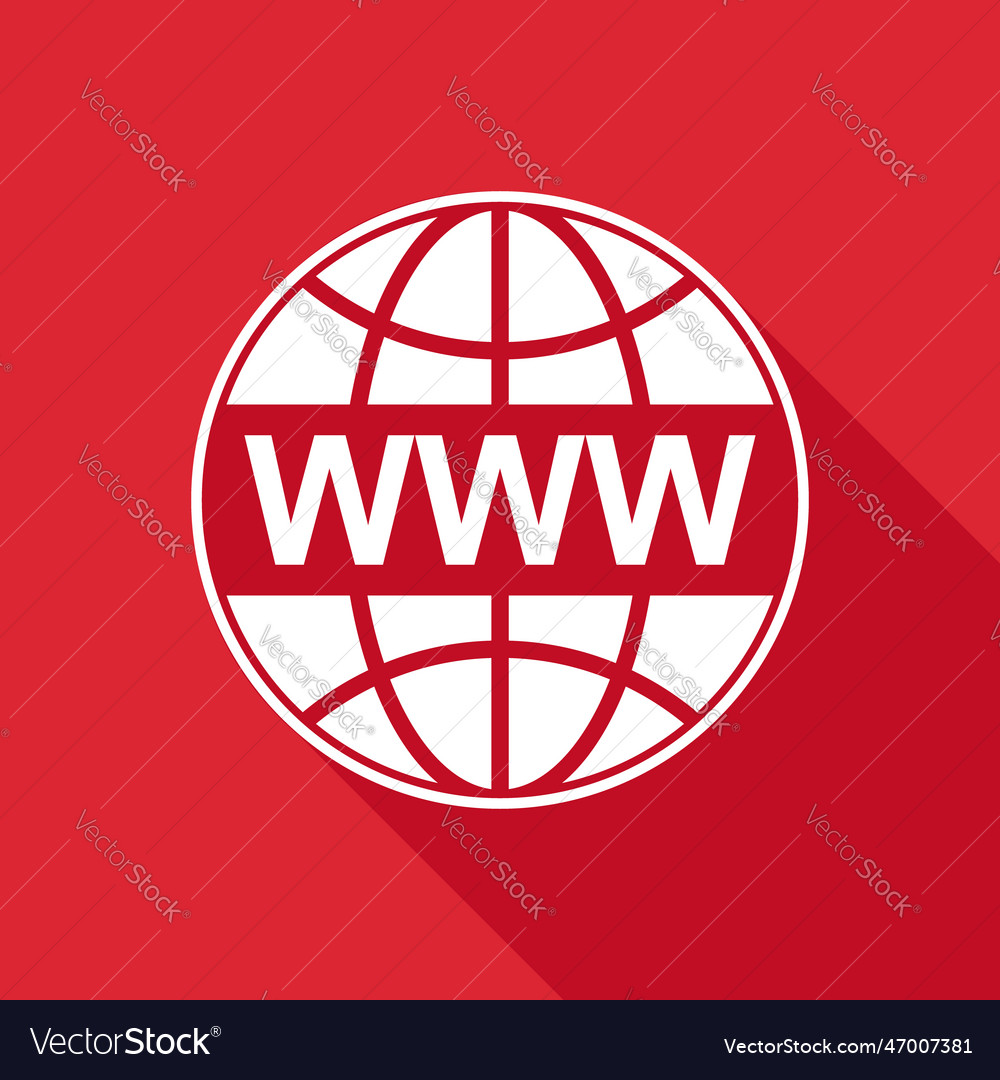 Www icon world wide web with mouse click