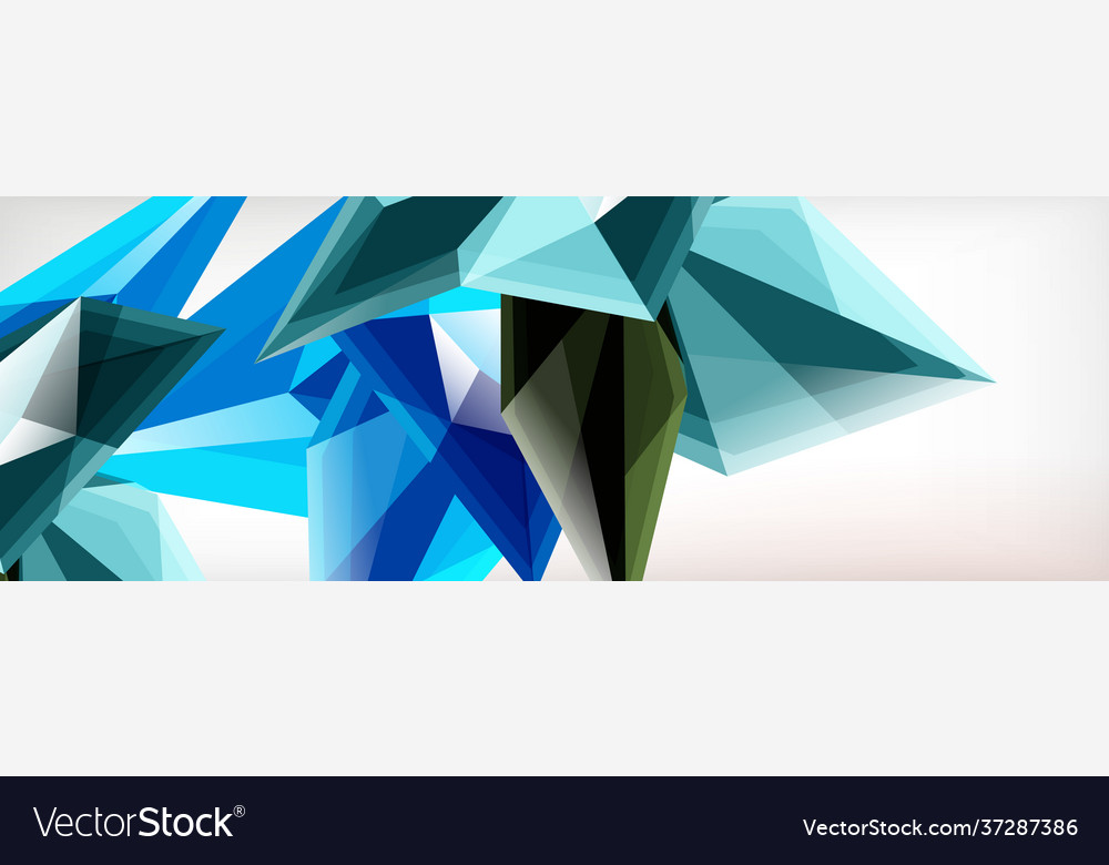 3d triangles and pyramids abstract