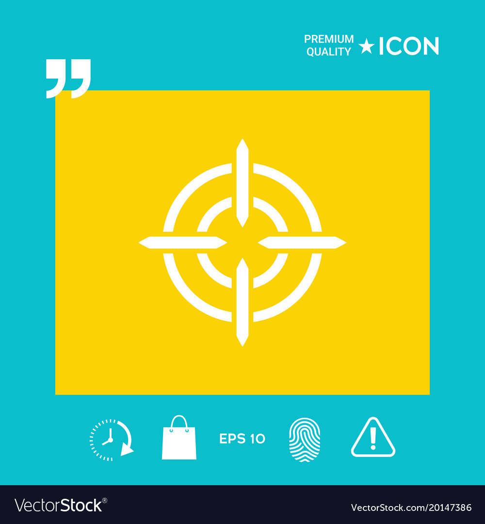 Aim icon symbol