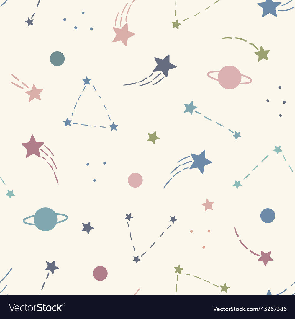 Celestial pastel repeat patternrepeating