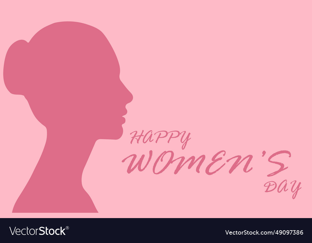 Happy womens day greeting card