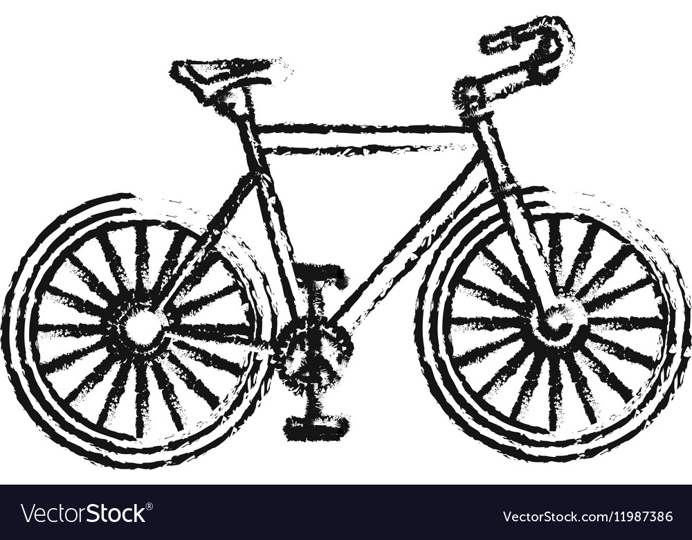 Isolated Bike Vehicle Design Royalty Free Vector Image