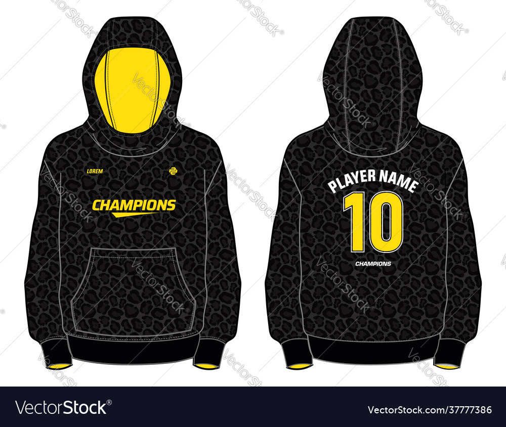 Long sleeve hoodie jacket sweatshirt design vector image Long sleeve hoodie jacket sweatshirt design