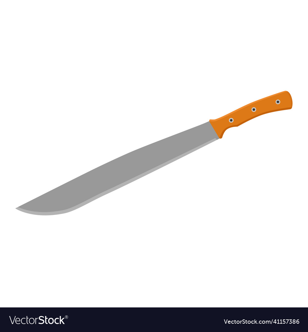 Machete isolated on white background vector image Machete isolated on white background
