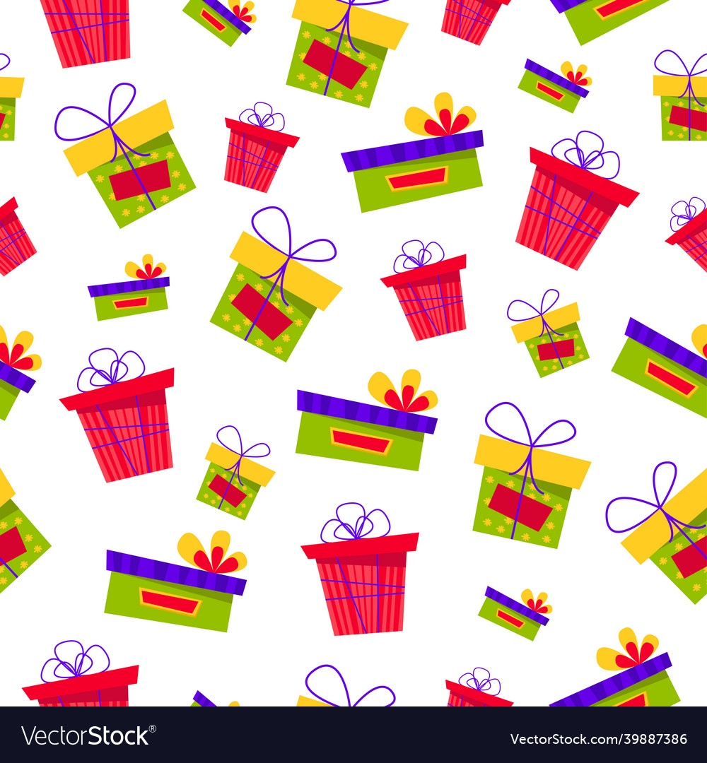 Seamless pattern for the new year holiday Vector Image