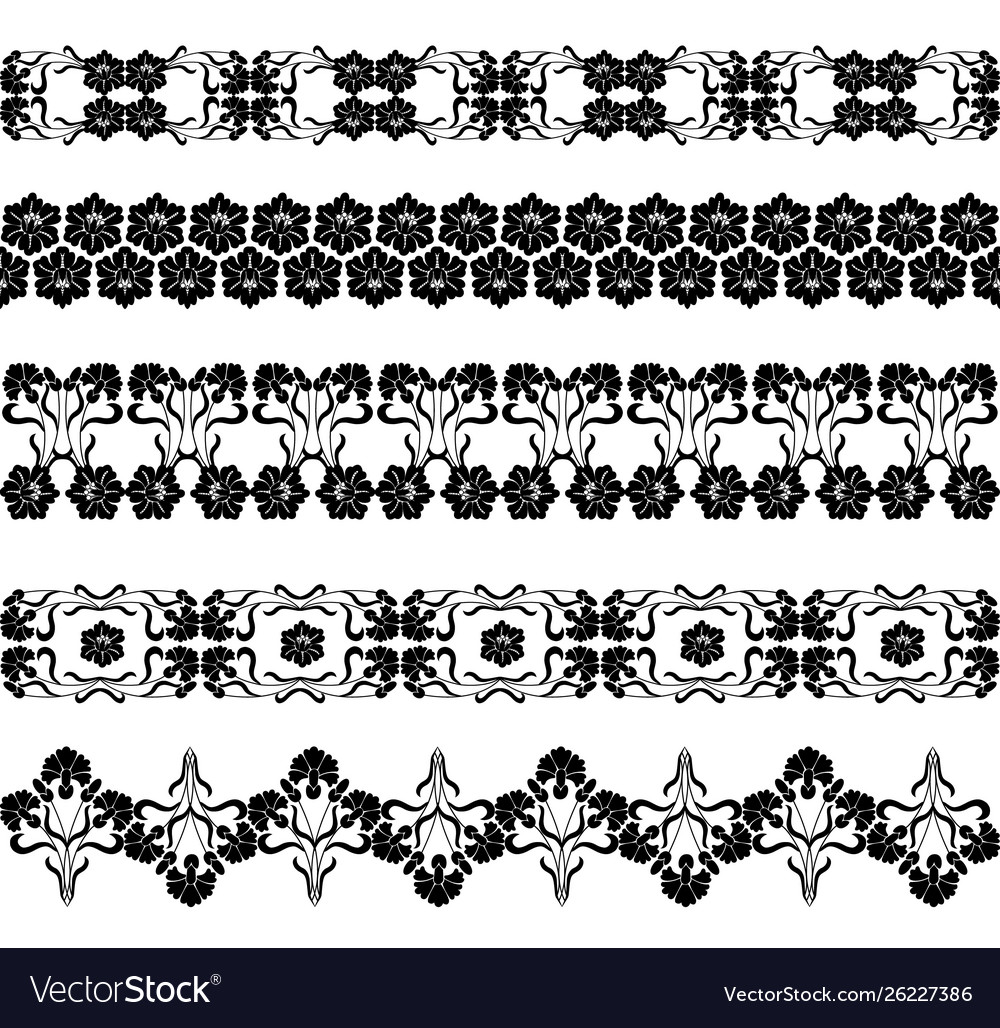 Set borders Royalty Free Vector Image - VectorStock