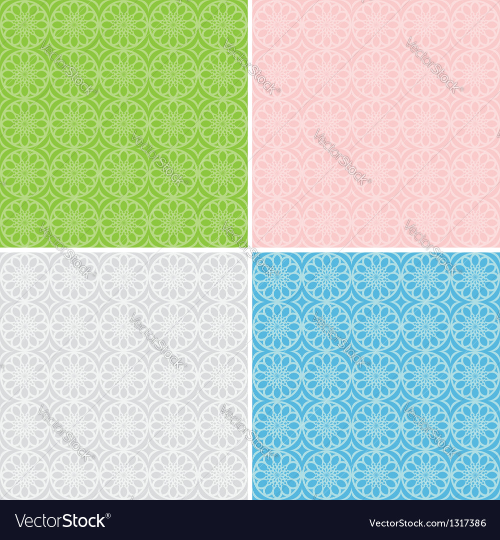 Set of geometric patterns for background