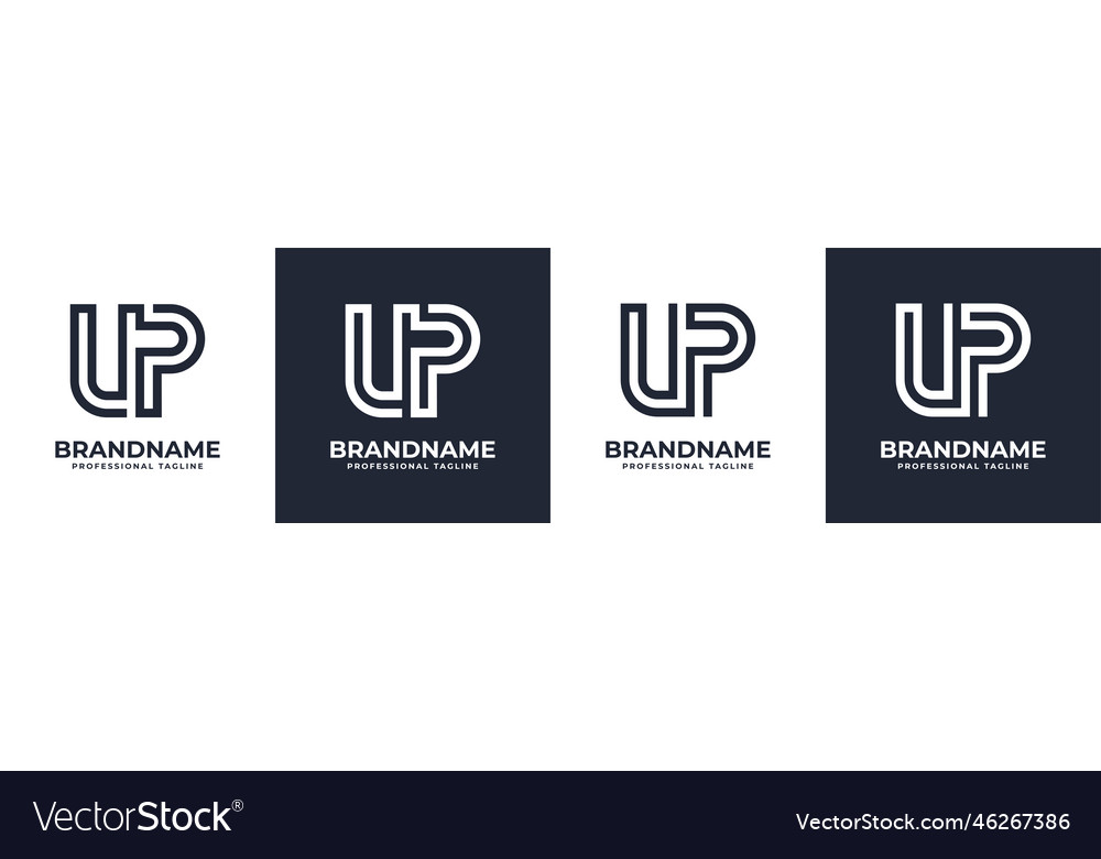 Simple up monogram logo suitable for any business