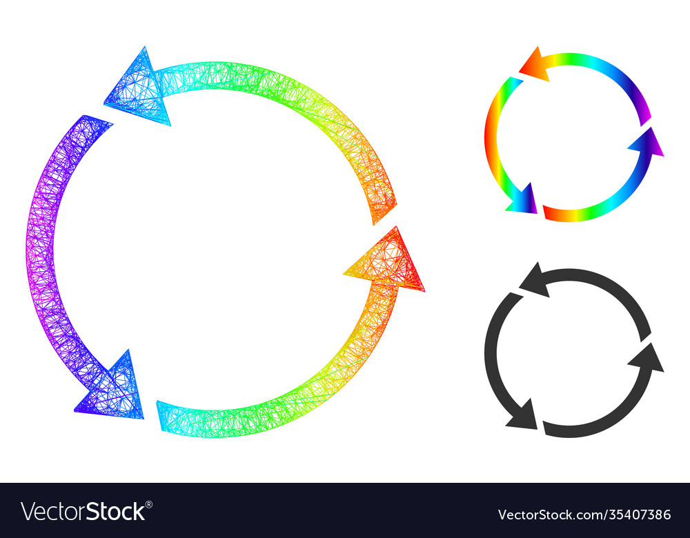 Spectrum linear gradient recycle icon