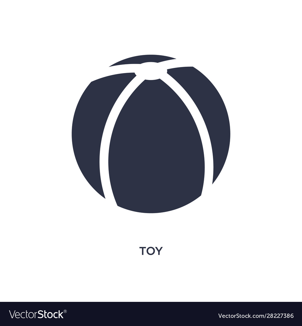 Toy icon on white background simple element from