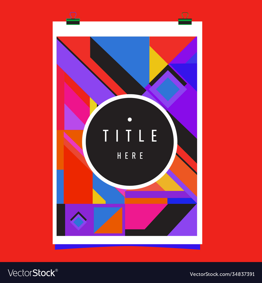 Abstract colorful geometric pattern background