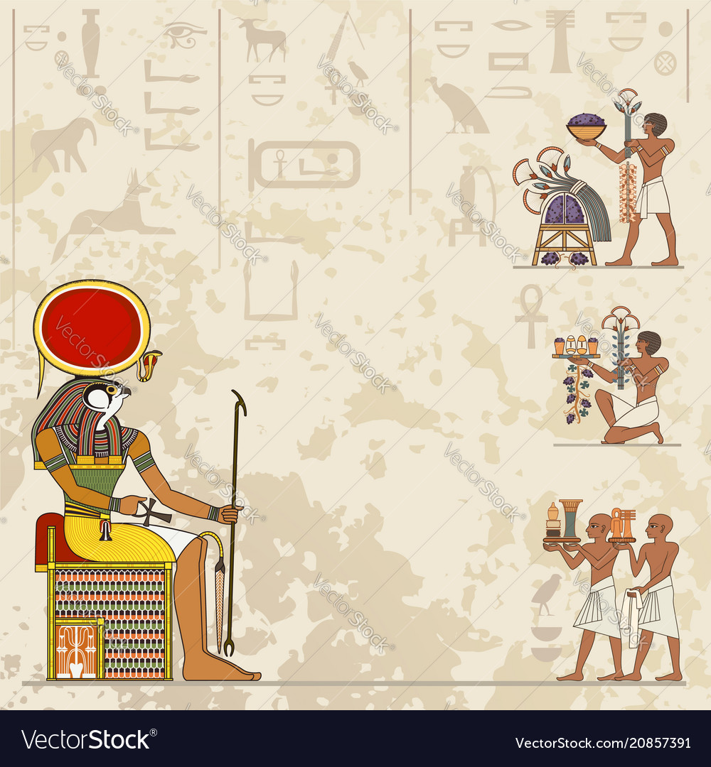 Ancient Egypt Banner Royalty Free Vector Image