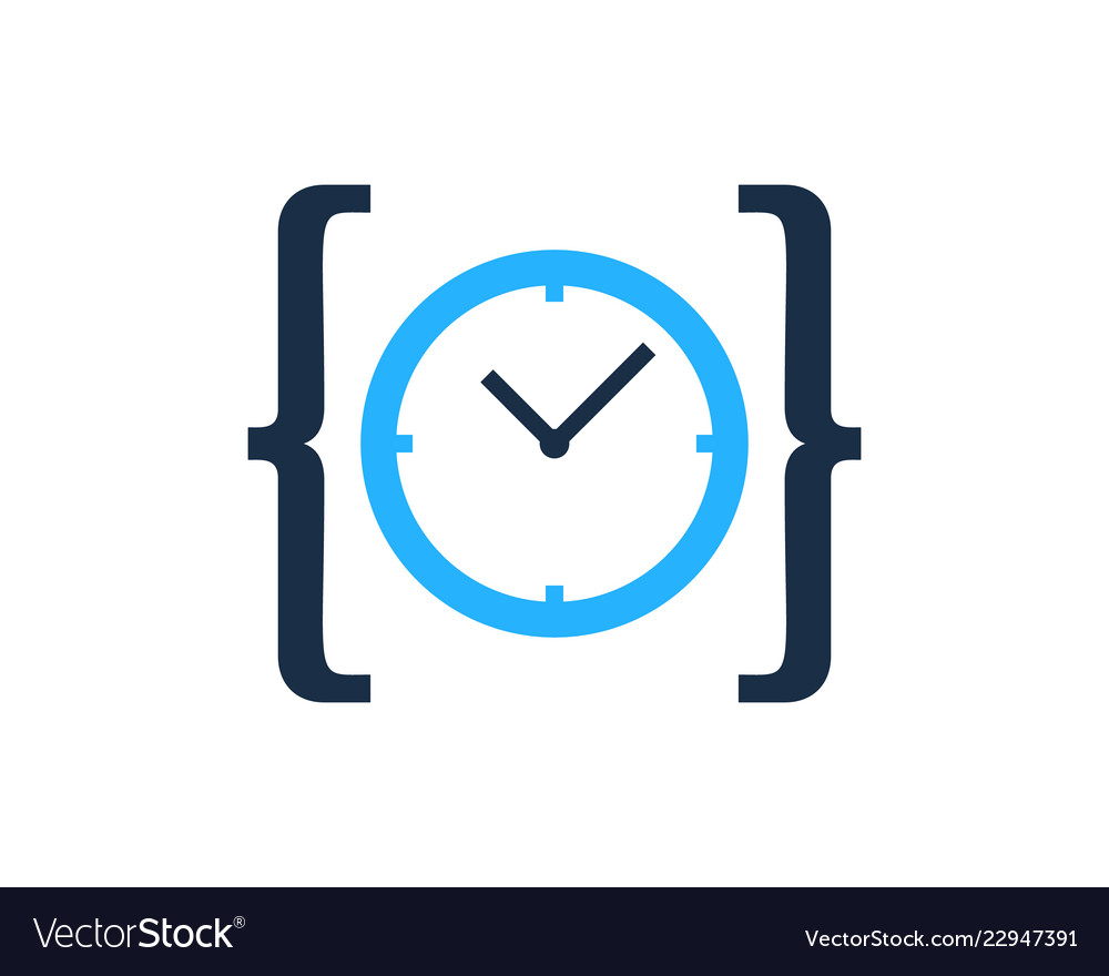Code Time Icon - Digital Clock