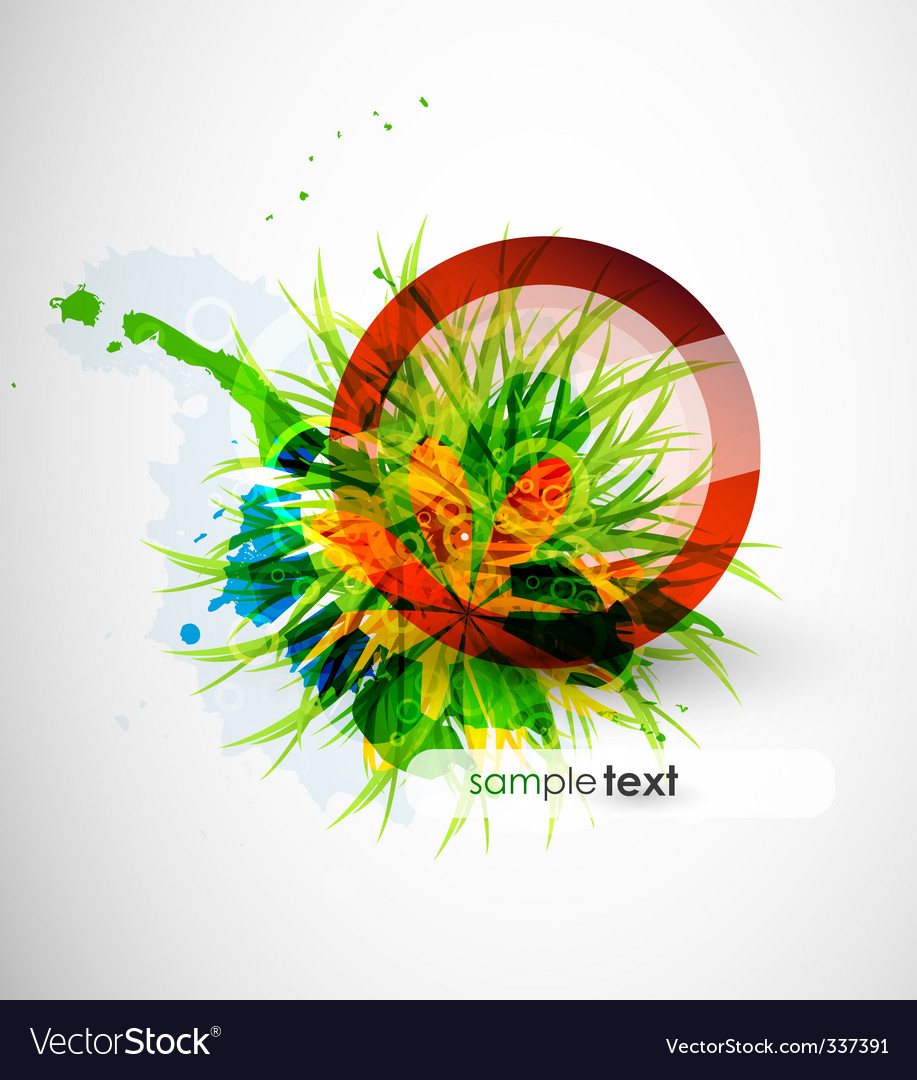 Natural elements background Royalty Free Vector Image