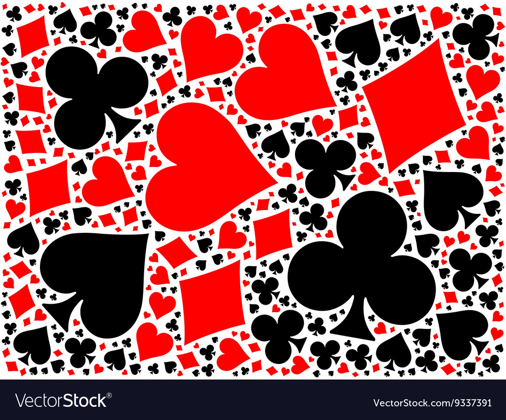 Poker card suits background