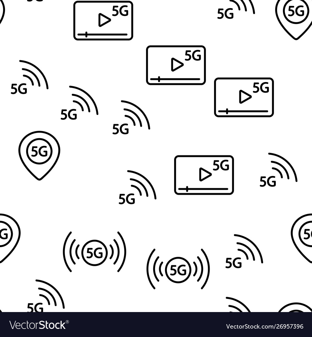 5g fast network connection to website vector image 5g fast network connection to website