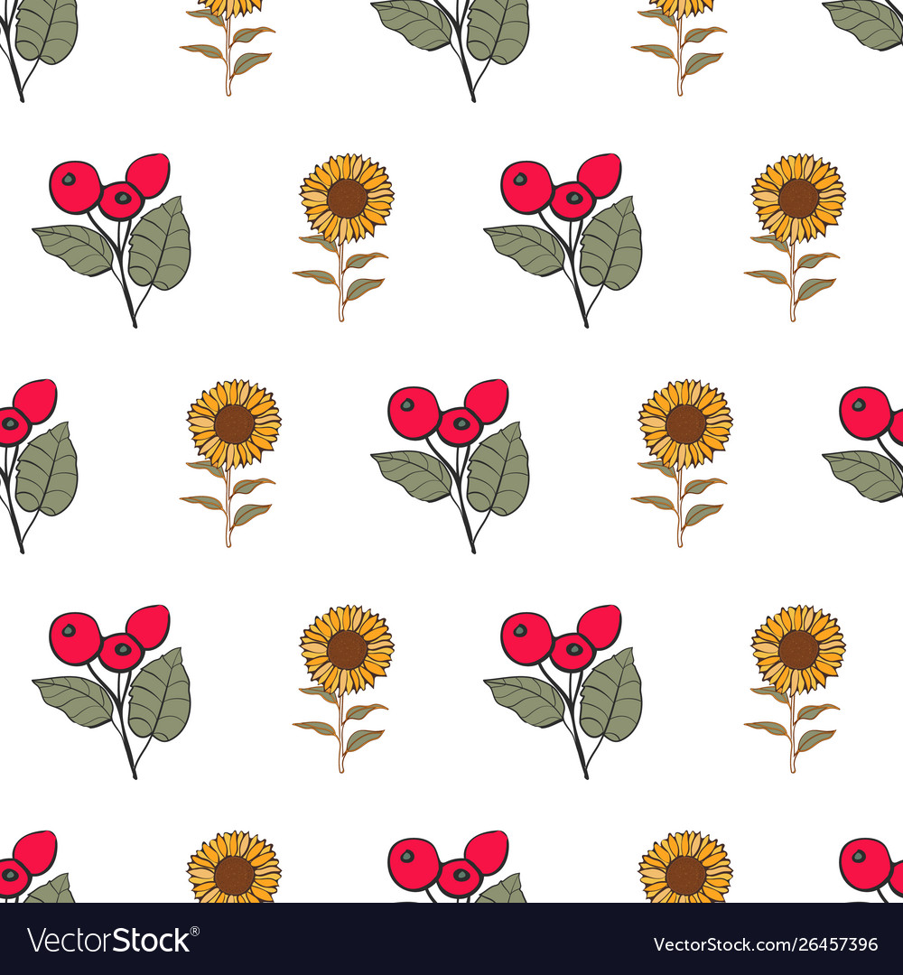 Autumn fall seamless repeat pattern print Vector Image Autumn fall seamless repeat pattern print
