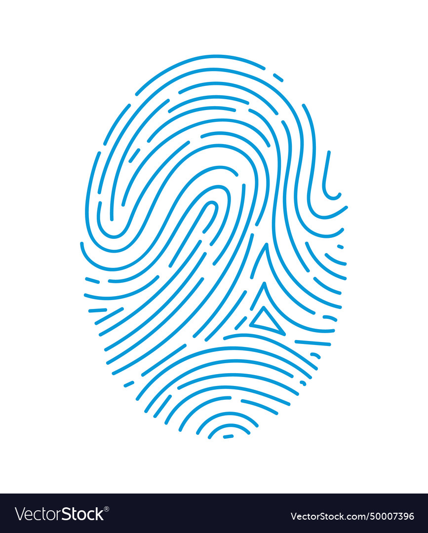 Blue Fingerprint Security Pattern