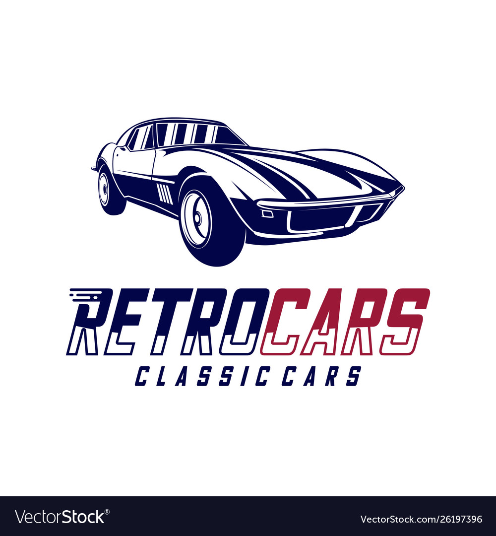 Classic cars logo design vintage automotive