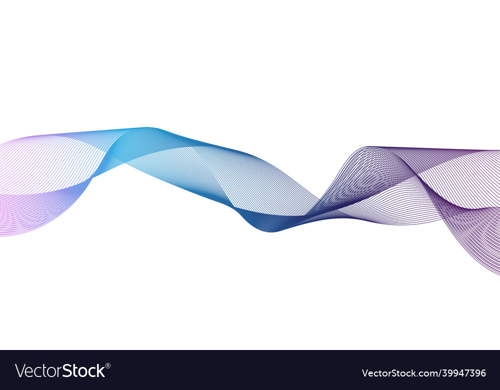 Colorful smoke curl wave header element